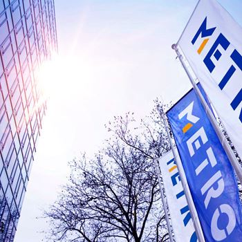 Flags at METRO headquarters